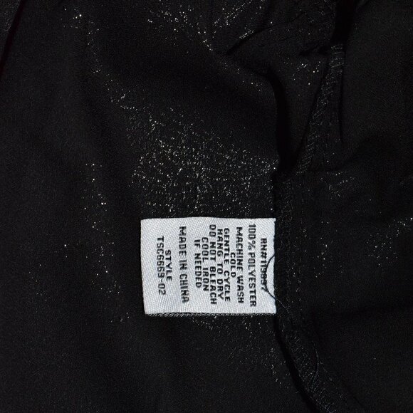 Eclair Sweetheart Neck Faux Wrap Short Sleeve Party Top Blouse Size S - Picture 8 of 8